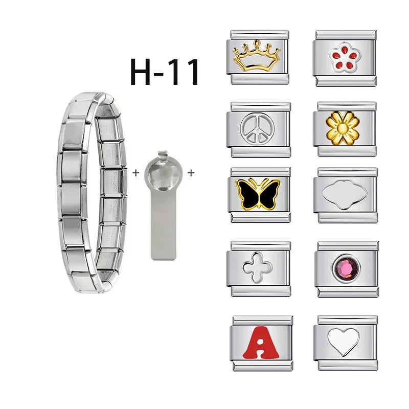 Bracelet Story – Créez un bijou unique avec 10 charms symboliques