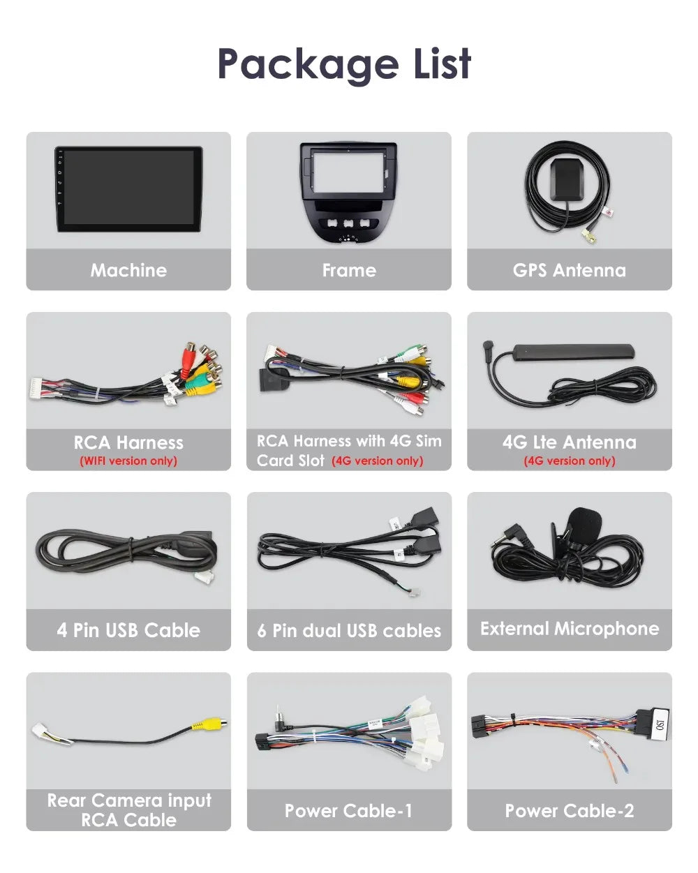 écran tactile 2DIN Citroën C1