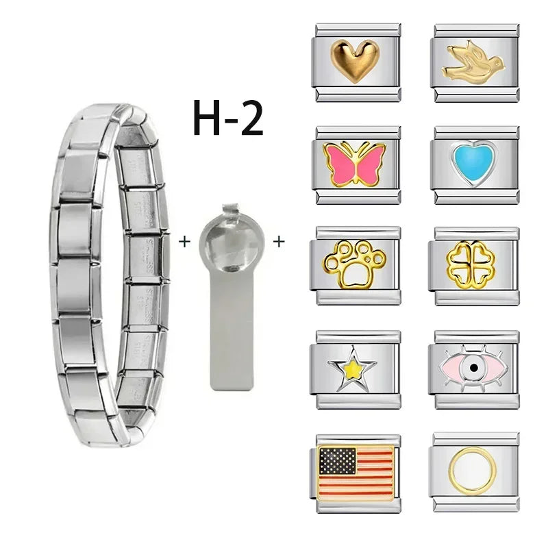 Bracelet avec charms interchangeables