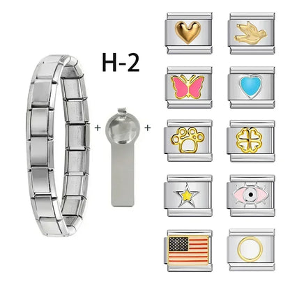 Bracelet avec charms interchangeables