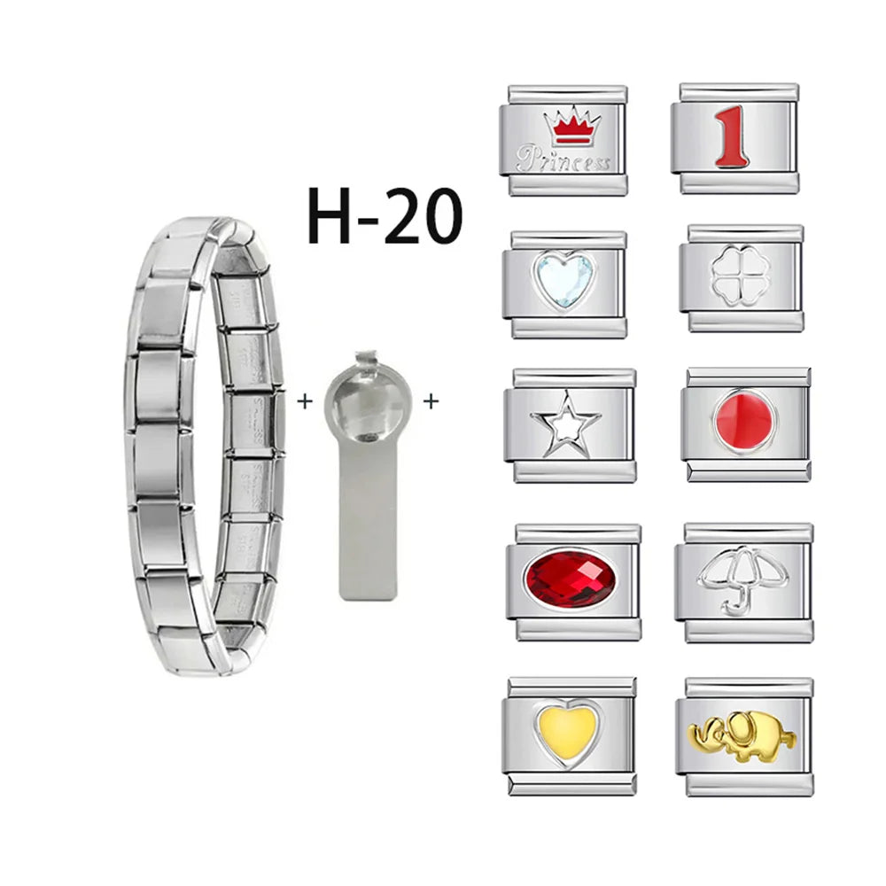 Bracelet avec charms interchangeables